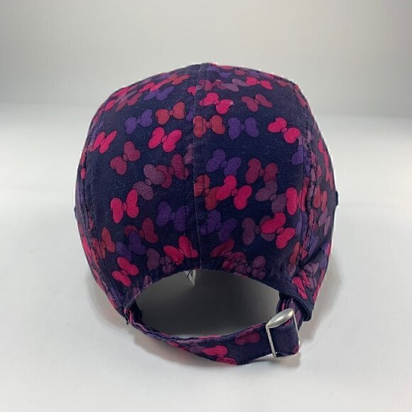 Minnie Mouse Disney Navy Blue All Over Logo 5 Panel Adjustable Hat - Picture 3 of 5